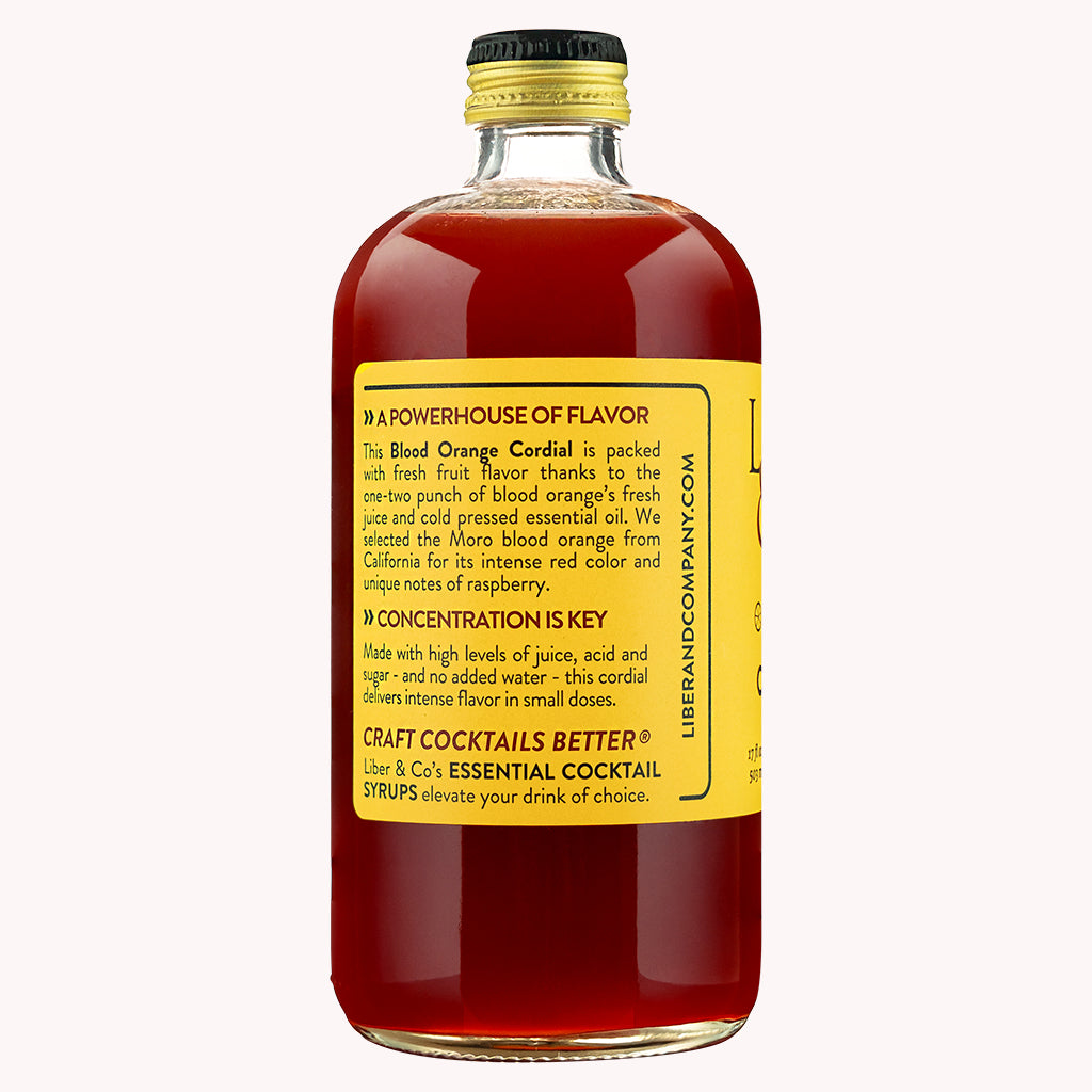 Blood Orange Cordial - Liber & Co.